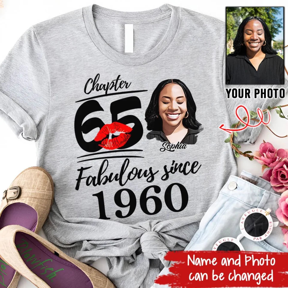65th Birthday Shirts, Custom Birthday Shirts, Turning 65 Shirt, Gifts For Women Turning 65, 65 And Fabulous Shirt, 1961  Shirt, 65th Birthday Shirts For Her