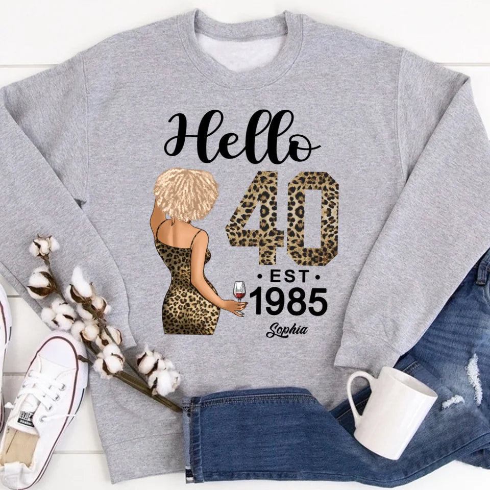 40th Birthday Shirts, Custom Birthday Shirts, Turning 40 Shirt, Gifts For Women Turning 40, 40 And Fabulous Shirt, 1985 Shirt, 40th Birthday Shirts For Her