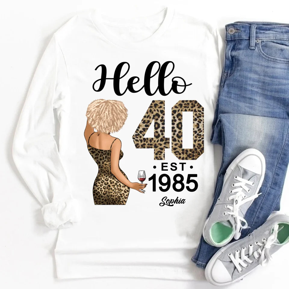 40th Birthday Shirts, Custom Birthday Shirts, Turning 40 Shirt, Gifts For Women Turning 40, 40 And Fabulous Shirt, 1985 Shirt, 40th Birthday Shirts For Her