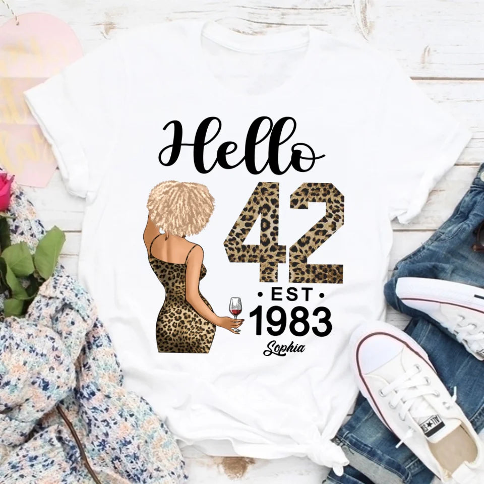 Chapter 42, Fabulous Since 1983 42th Birthday Unique T Shirt For Woman, Custom Birthday Shirt, Her Gifts For 42 Years Old , Turning 42 Birthday Cotton Shirt