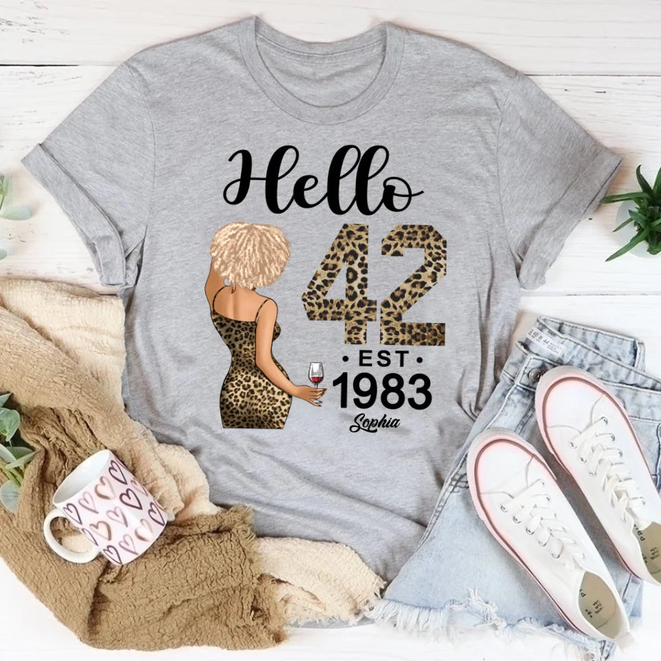 Chapter 42, Fabulous Since 1983 42th Birthday Unique T Shirt For Woman, Custom Birthday Shirt, Her Gifts For 42 Years Old , Turning 42 Birthday Cotton Shirt