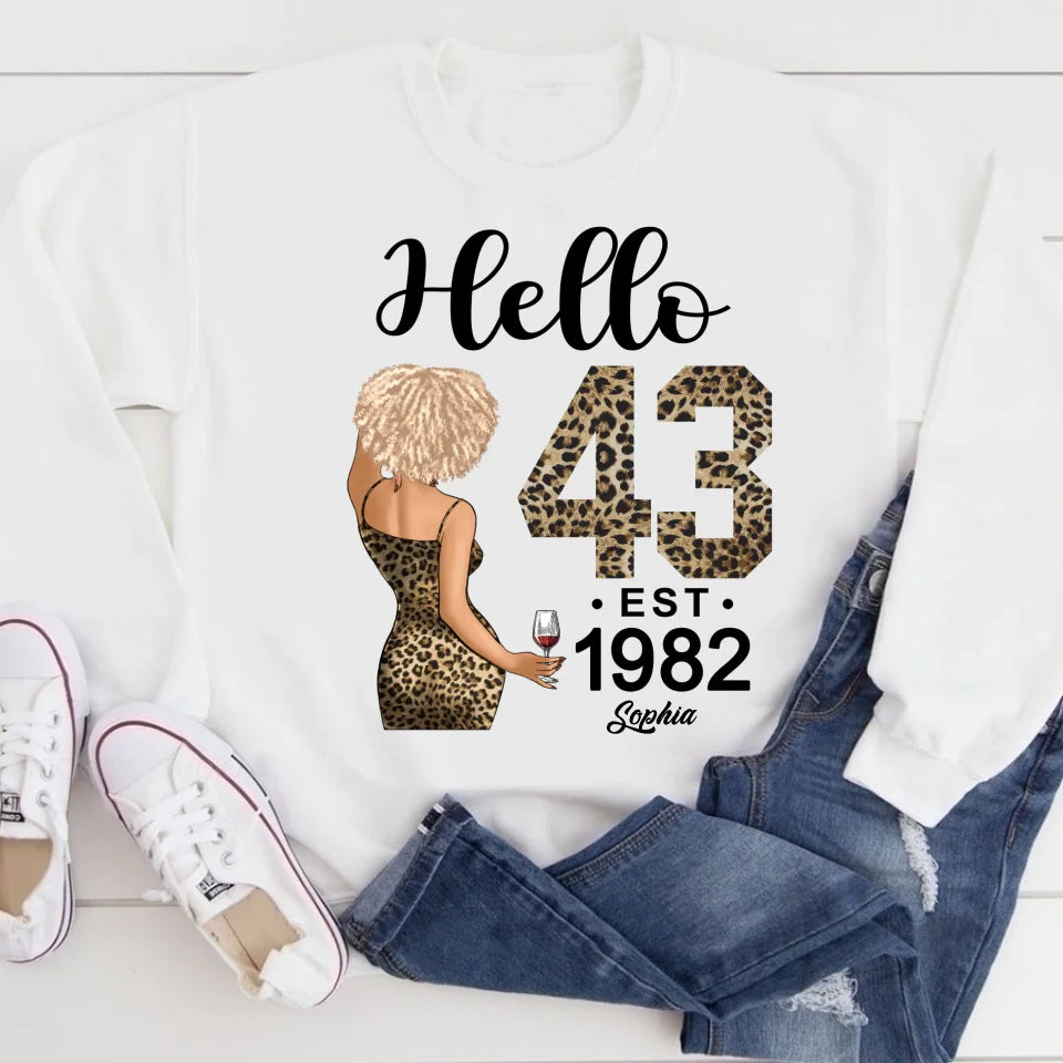 43th Birthday Shirts, Custom Birthday Shirts, Turning 43 Shirt, Gifts For Women Turning 43, 43 And Fabulous Shirt, 1982 Shirt, 43th Birthday Shirts For Her, It&#39;s My 43 Birthday