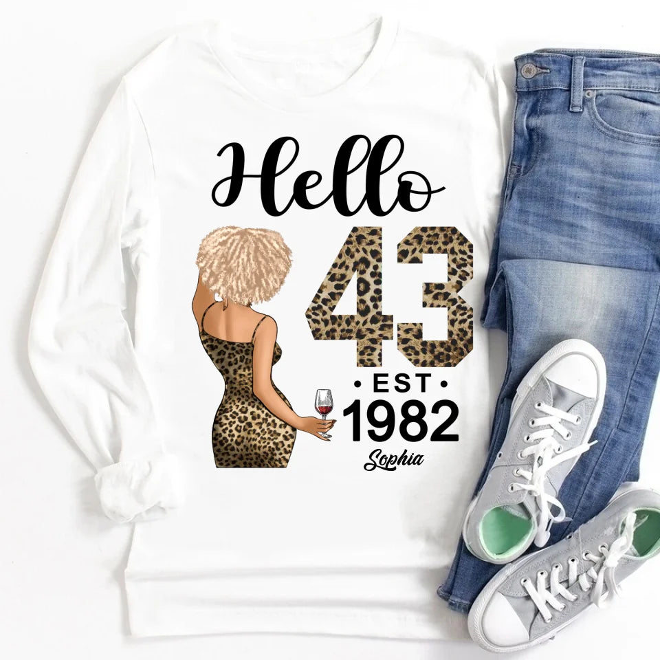 43th Birthday Shirts, Custom Birthday Shirts, Turning 43 Shirt, Gifts For Women Turning 43, 43 And Fabulous Shirt, 1982 Shirt, 43th Birthday Shirts For Her, It&#39;s My 43 Birthday