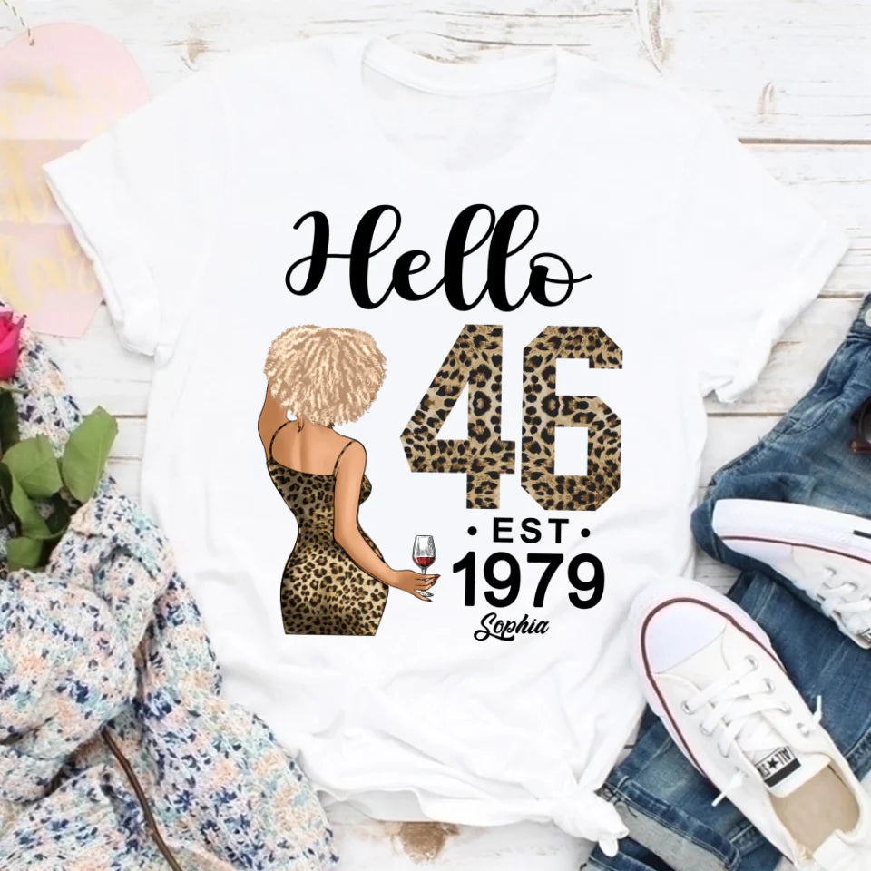 Chapter 46, Fabulous Since 1979 46th Birthday Unique T Shirt For Woman, Custom Birthday Shirt, Her Gifts For 46 Years Old , Turning 46 Birthday Cotton Shirt