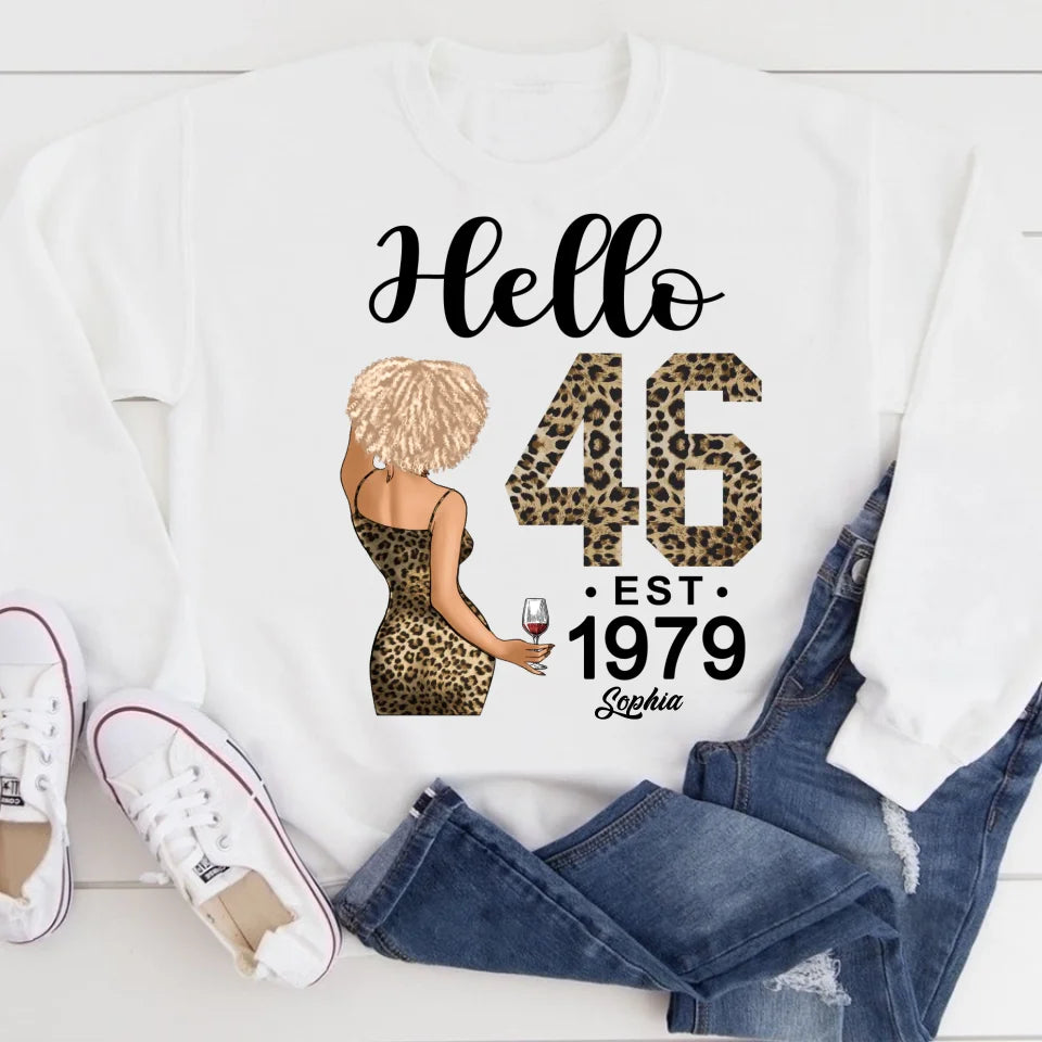 Chapter 46, Fabulous Since 1979 46th Birthday Unique T Shirt For Woman, Custom Birthday Shirt, Her Gifts For 46 Years Old , Turning 46 Birthday Cotton Shirt
