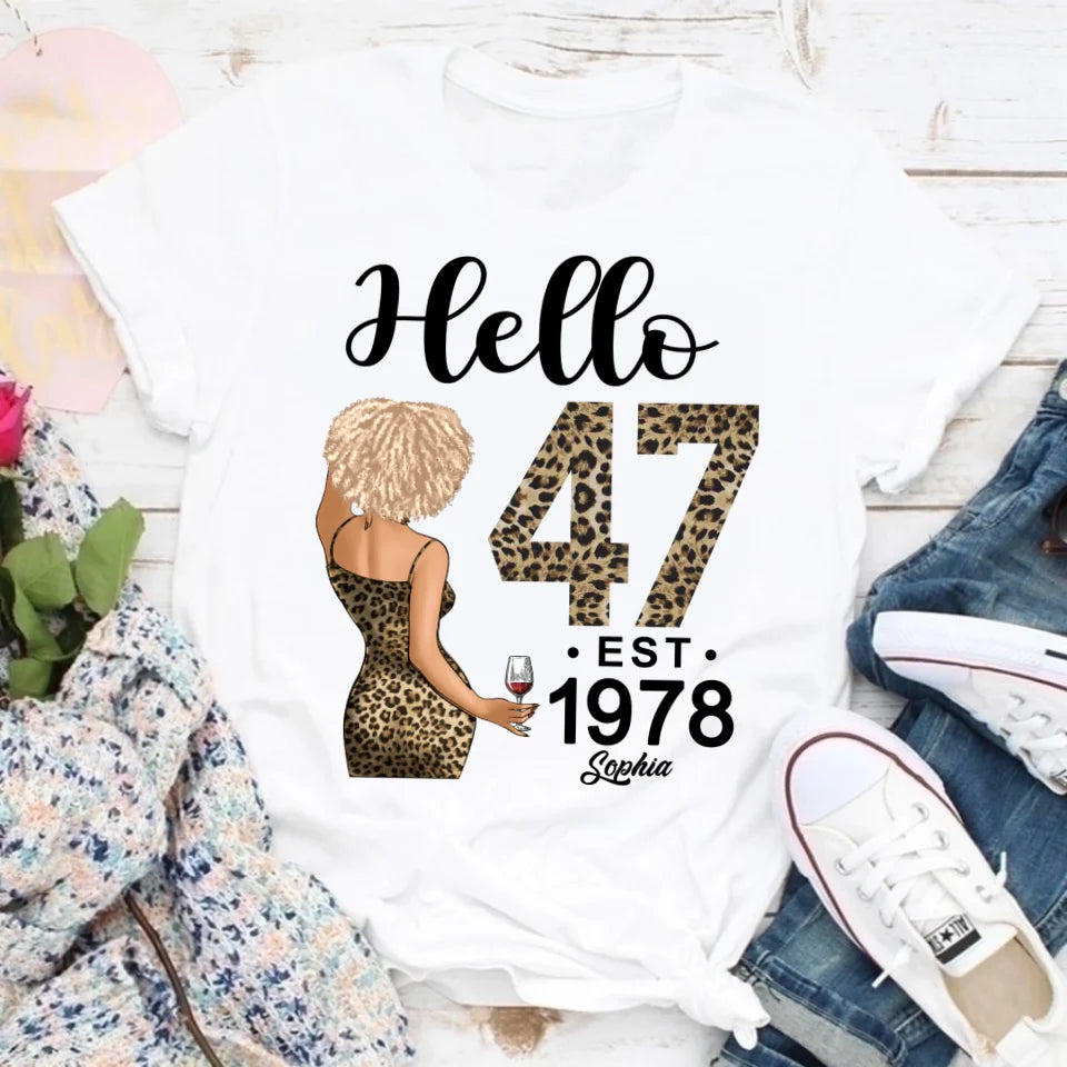 Chapter 47, Fabulous Since 1978 47th Birthday Unique T Shirt For Woman, Custom Birthday Shirt, Her Gifts For 47 Years Old , Turning 47 Birthday Cotton Shirt