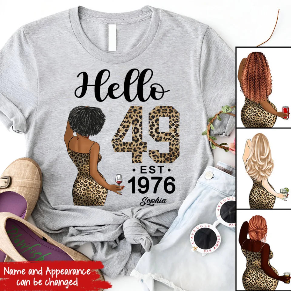 49th Birthday Shirts, Custom Birthday Shirts, Turning 49 Shirt, Gifts For Women Turning 49, 49 And Fabulous Shirt, 1976 Shirt, 49th Birthday Shirts For Her, It&#39;s My 49 Birthday