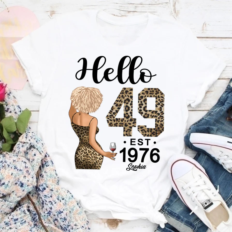 49th Birthday Shirts, Custom Birthday Shirts, Turning 49 Shirt, Gifts For Women Turning 49, 49 And Fabulous Shirt, 1976 Shirt, 49th Birthday Shirts For Her, It&#39;s My 49 Birthday