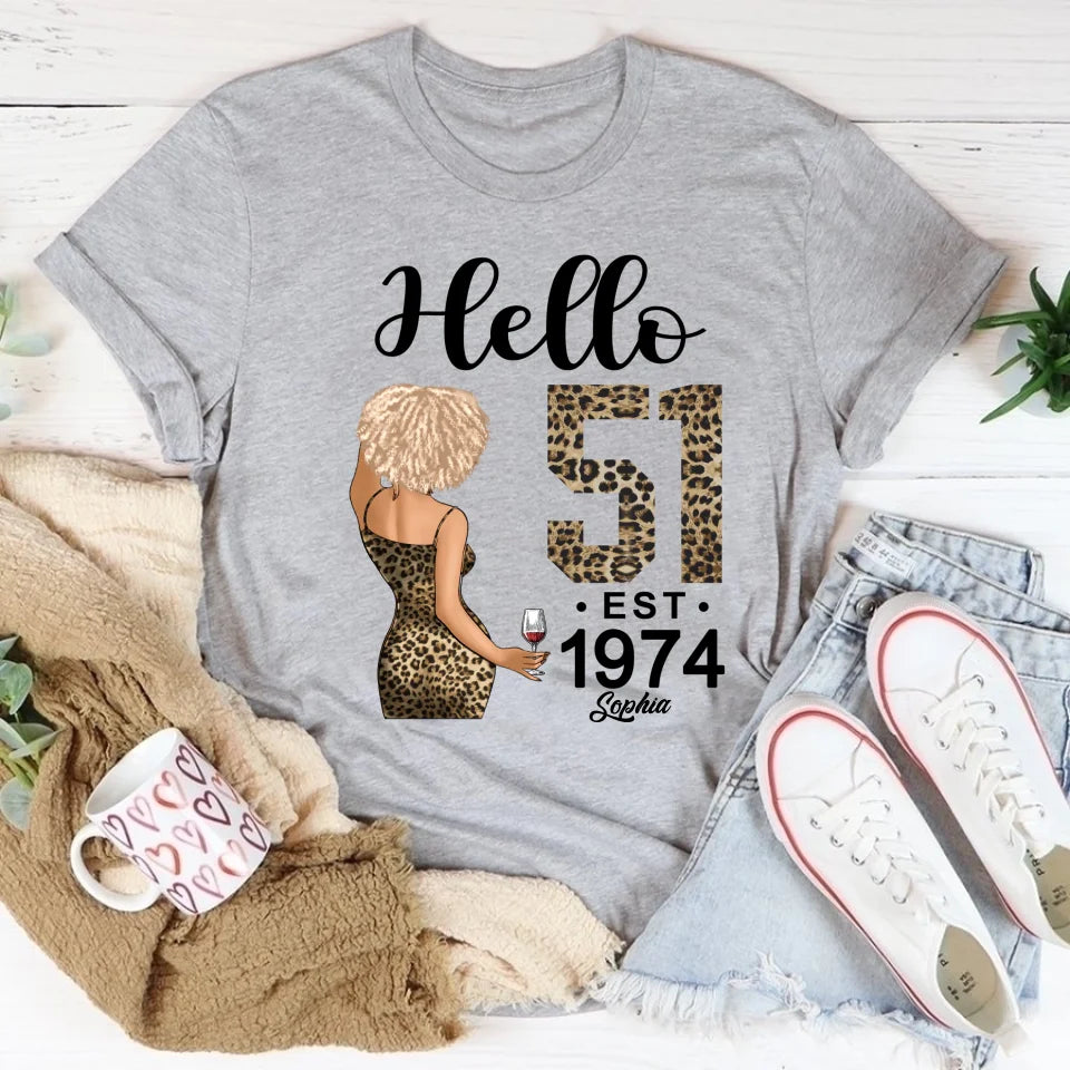 Chapter 51, Fabulous Since 1974 51th Birthday Unique T Shirt For Woman, Custom Birthday Shirt, Her Gifts For 51 Years Old , Turning 51 Birthday Cotton Shirt