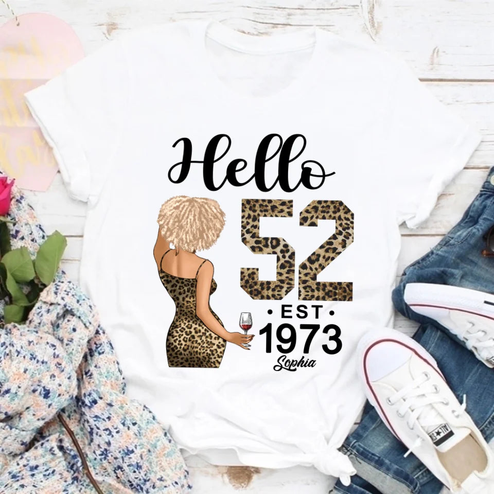 Chapter 52, Fabulous Since 1973 52th Birthday Unique T Shirt For Woman, Custom Birthday Shirt, Her Gifts For 52 Years Old , Turning 52 Birthday Cotton Shirt