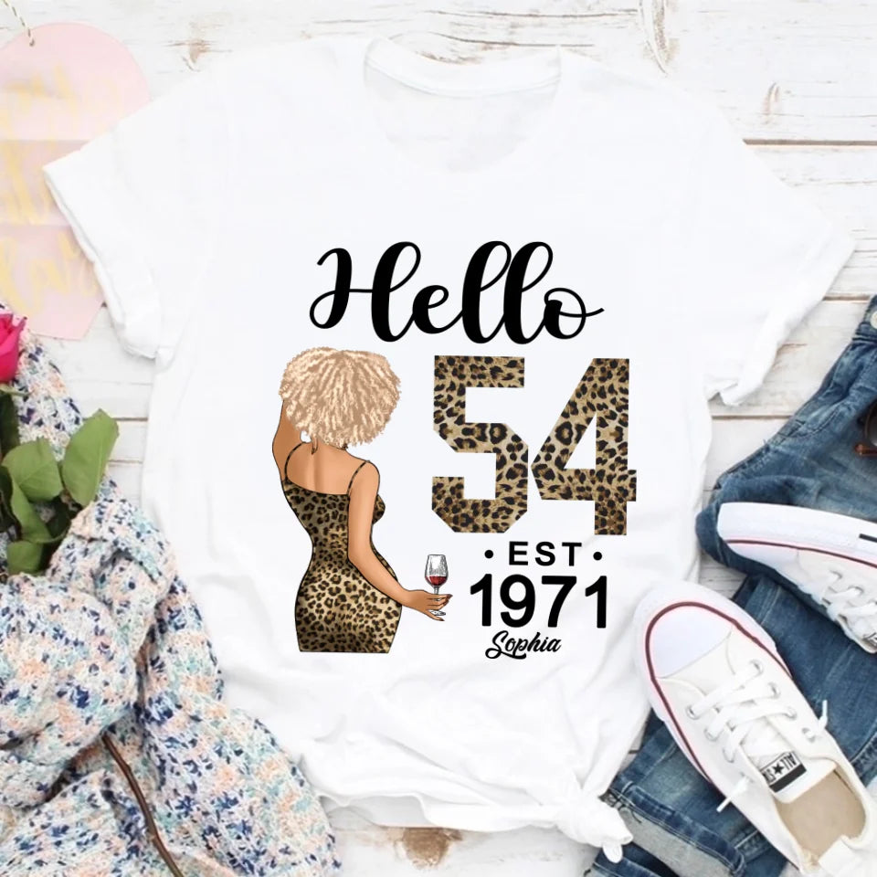 Chapter 54, Fabulous Since 1971 54th Birthday Unique T Shirt For Woman, Custom Birthday Shirt, Her Gifts For 54 Years Old , Turning 54 Birthday Cotton Shirt