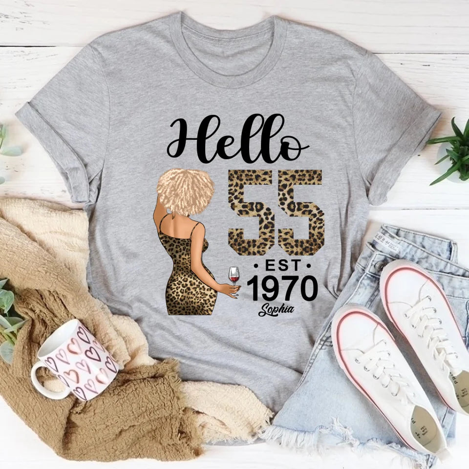 Chapter 55, Fabulous Since 1970 55th Birthday Unique T Shirt For Woman, Custom Birthday Shirt, Her Gifts For 55 Years Old , Turning 55 Birthday Cotton Shirt