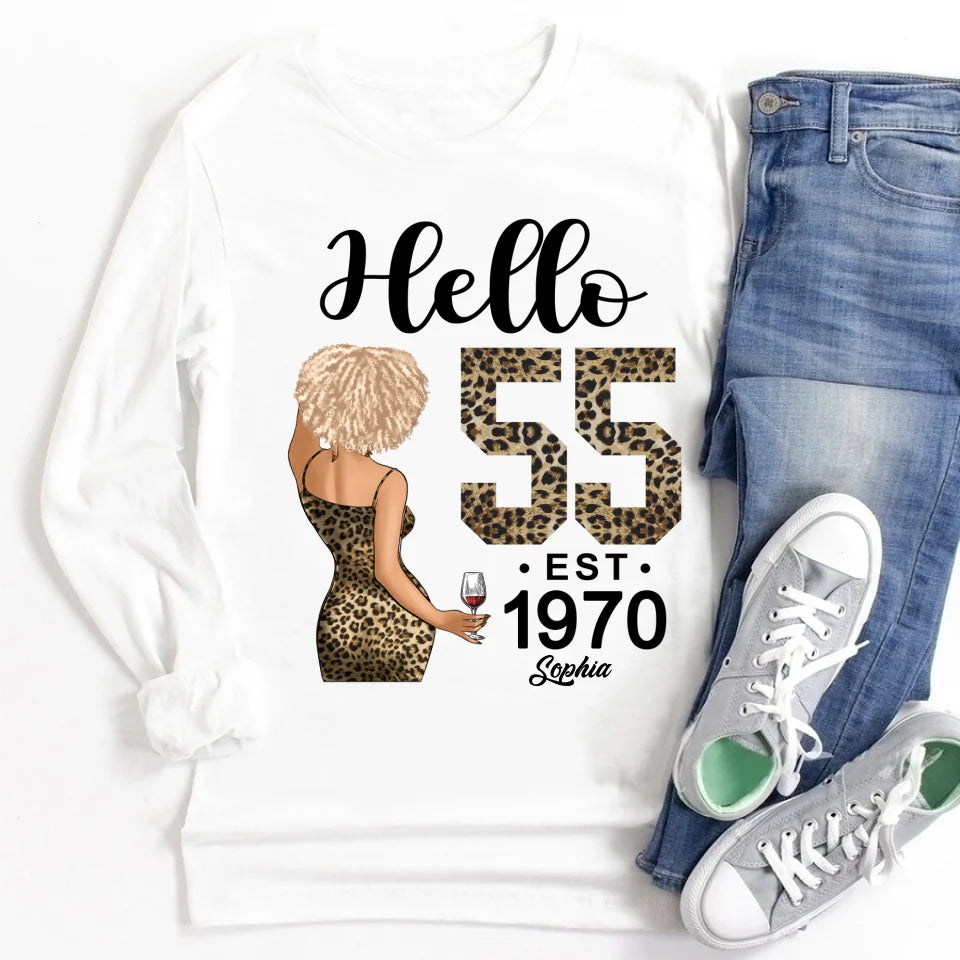 Chapter 55, Fabulous Since 1970 55th Birthday Unique T Shirt For Woman, Custom Birthday Shirt, Her Gifts For 55 Years Old , Turning 55 Birthday Cotton Shirt