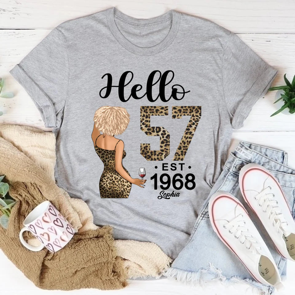 Chapter 57, Fabulous Since 1968 57th Birthday Unique T Shirt For Woman, Custom Birthday Shirt, Her Gifts For 57 Years Old , Turning 57 Birthday Cotton Shirt