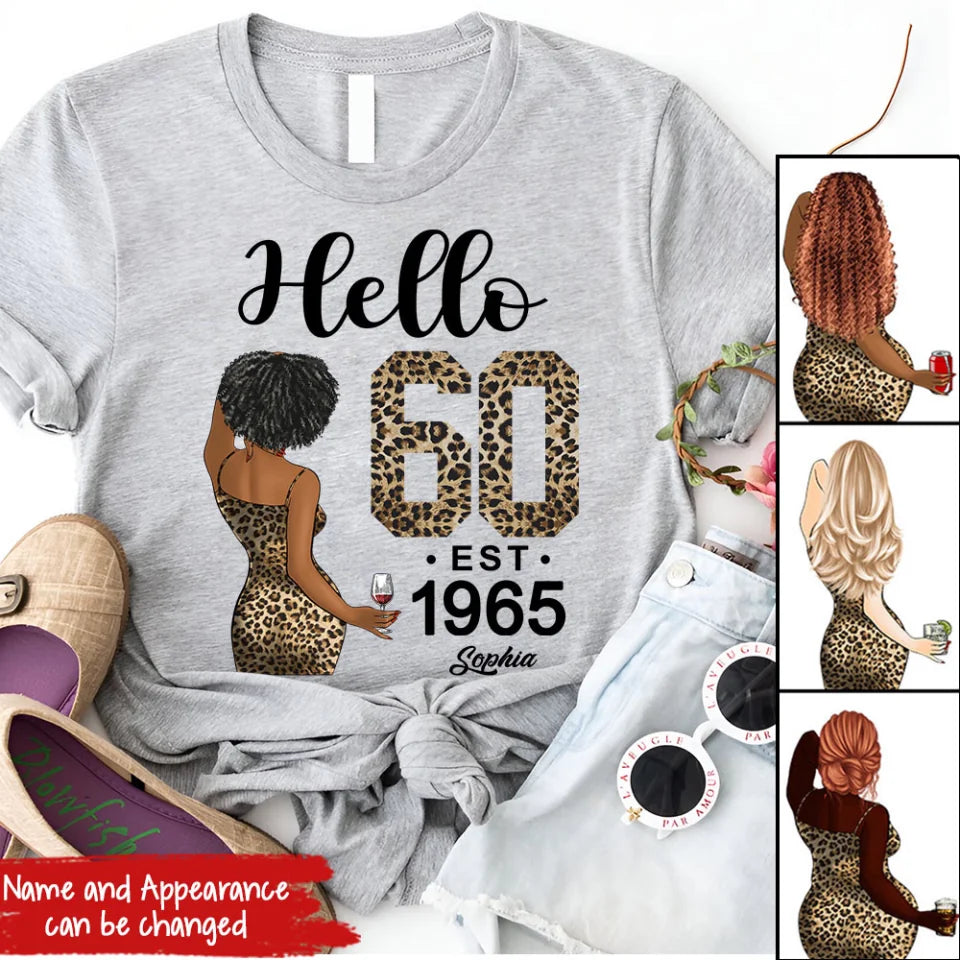 60th Birthday Shirts, Custom Birthday Shirts, Turning 60 Shirt, Gifts For Women Turning 60, 60 And Fabulous Shirt, 1965 Shirt, 60th Birthday Shirts For Her