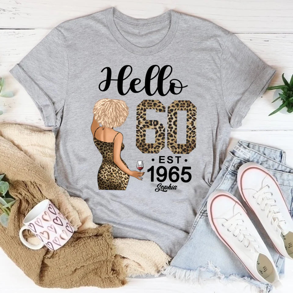 60th Birthday Shirts, Custom Birthday Shirts, Turning 60 Shirt, Gifts For Women Turning 60, 60 And Fabulous Shirt, 1965 Shirt, 60th Birthday Shirts For Her