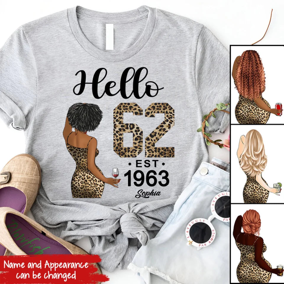 62nd Birthday Shirts, Custom Birthday Shirts, Turning 62 Shirt For Women, Turning 62 And Fabulous Shirt, 1963 Shirt, Best Gifts For Women Turning 62