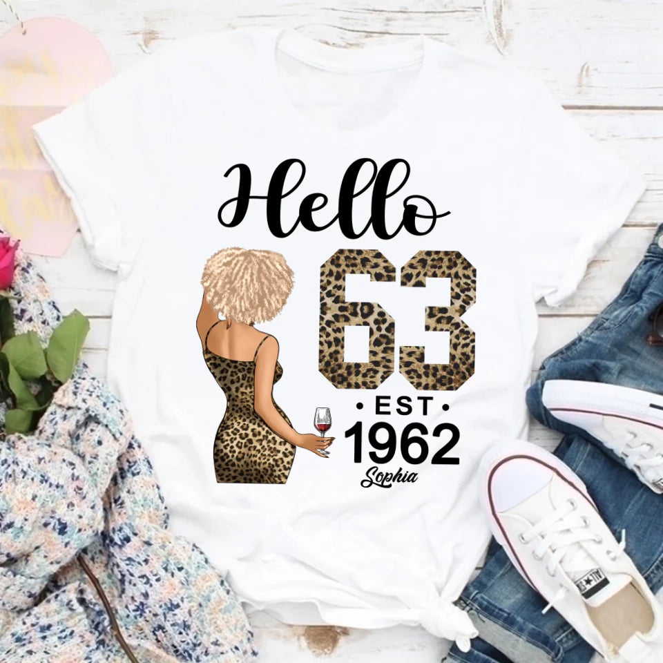 63rd Birthday Shirts, Custom Birthday Shirts, Turning 63 Shirt For Women, Turning 63 And Fabulous Shirt, 1962 Shirt, Best Gifts For Women Turning 63