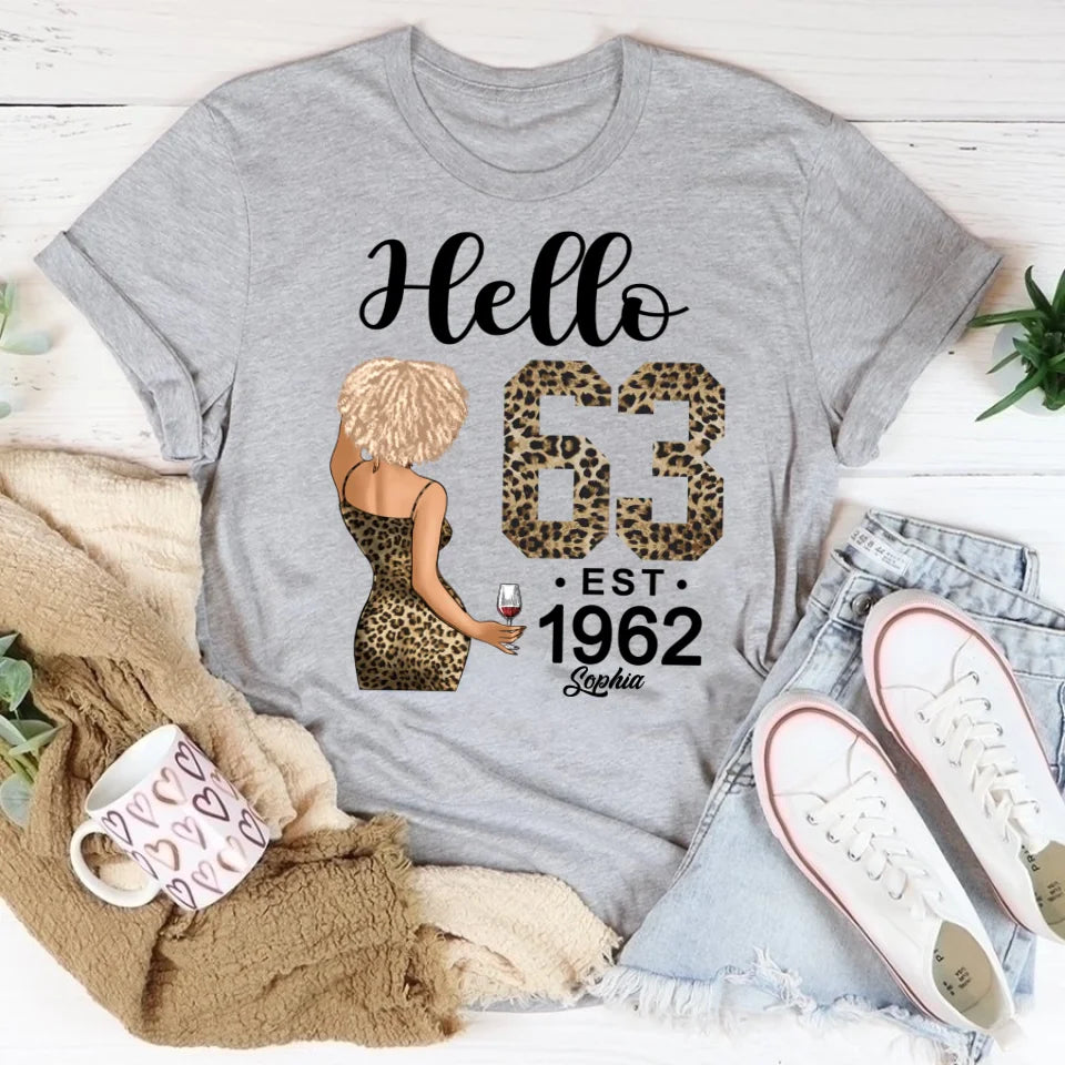 63rd Birthday Shirts, Custom Birthday Shirts, Turning 63 Shirt For Women, Turning 63 And Fabulous Shirt, 1962 Shirt, Best Gifts For Women Turning 63