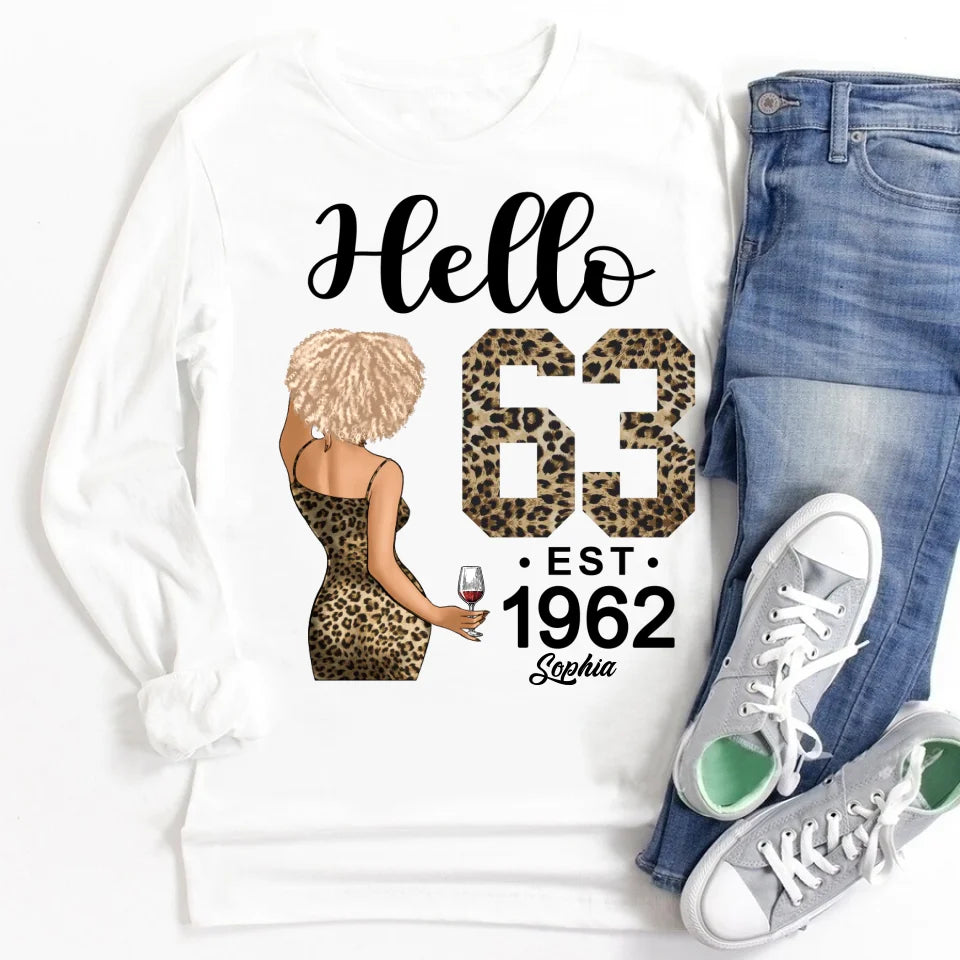 63rd Birthday Shirts, Custom Birthday Shirts, Turning 63 Shirt For Women, Turning 63 And Fabulous Shirt, 1962 Shirt, Best Gifts For Women Turning 63