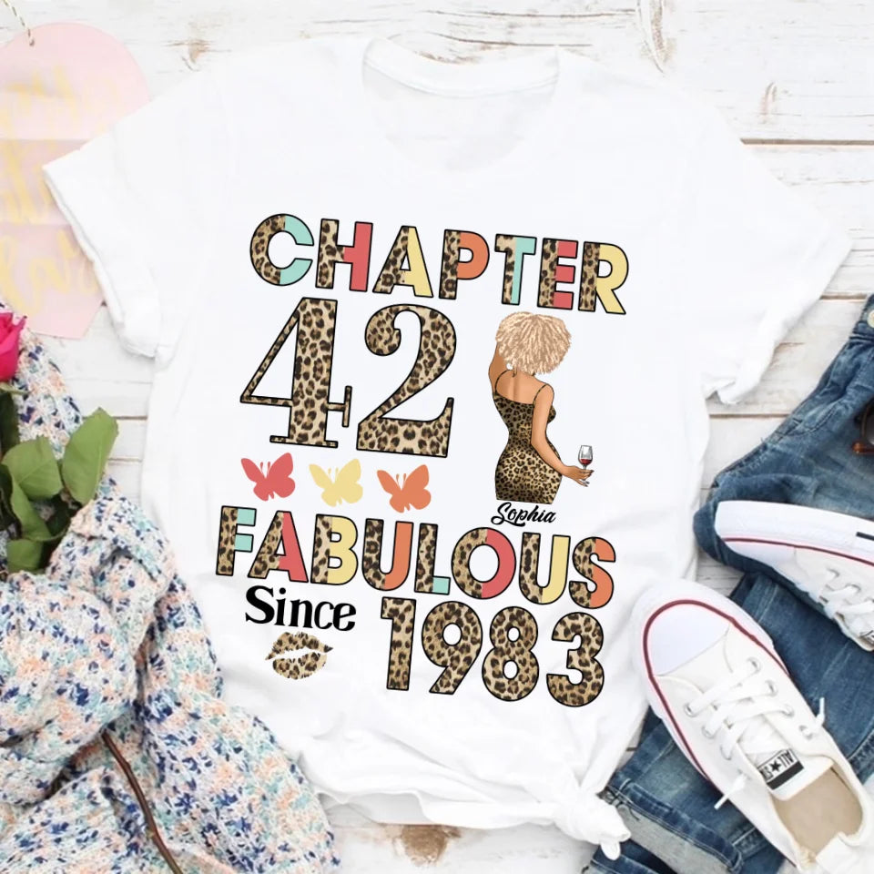 42nd birthday shirts for her, Personalised 42nd birthday gifts, 1983 t shirt, 42 and fabulous shirt, 42nd birthday shirt ideas, gift ideas 42nd birthday woman