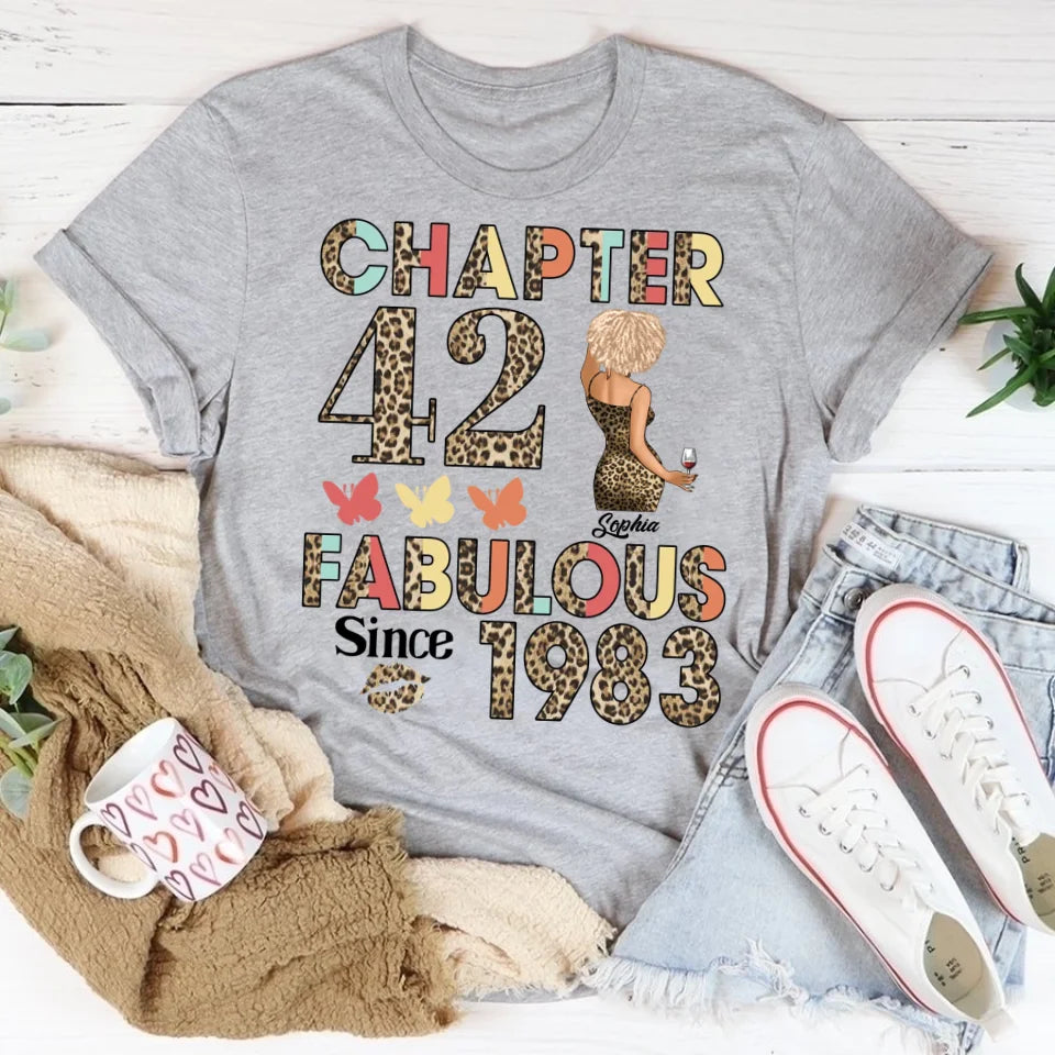 42nd birthday shirts for her, Personalised 42nd birthday gifts, 1983 t shirt, 42 and fabulous shirt, 42nd birthday shirt ideas, gift ideas 42nd birthday woman