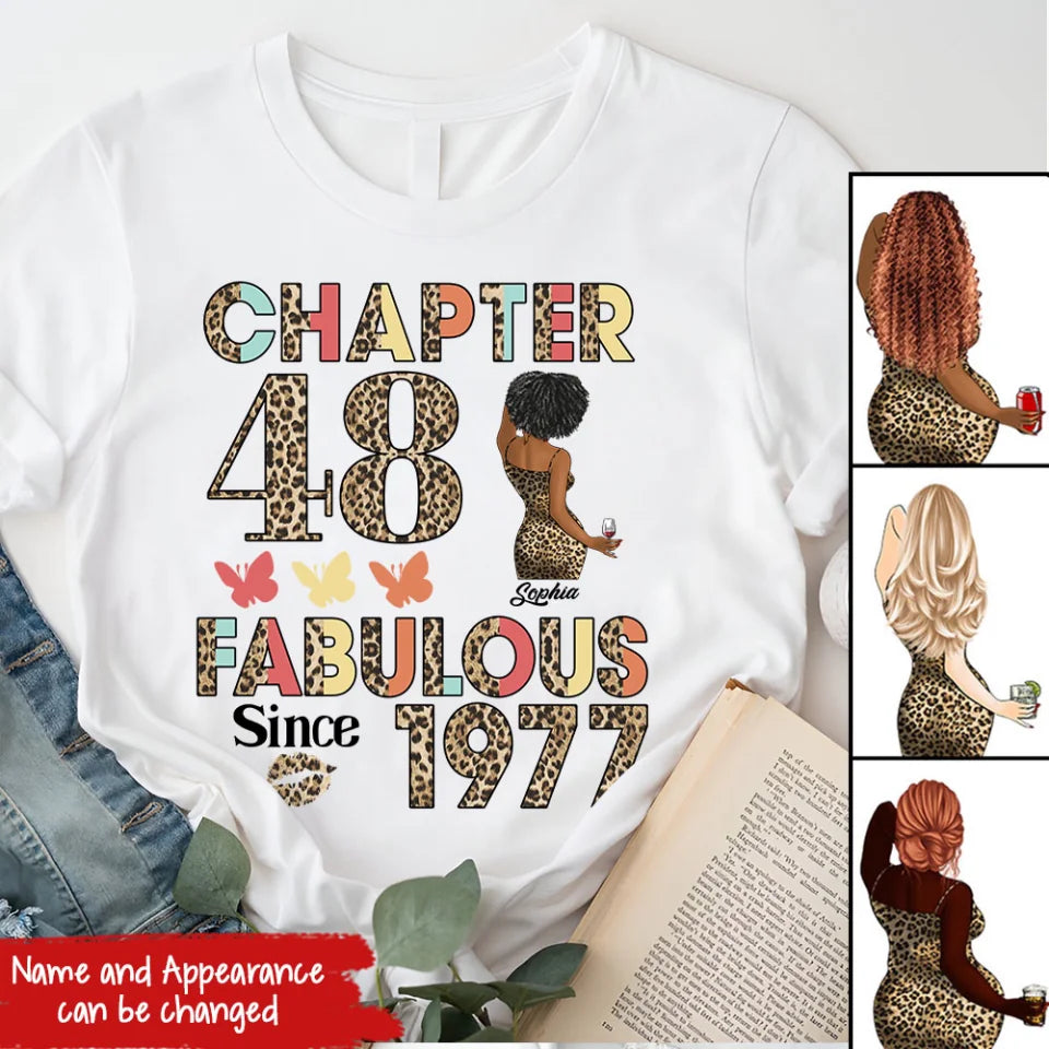 48th birthday shirts for her, Personalised 48th birthday gifts, 1977 t shirt, 48 and fabulous shirt, 48th birthday shirt ideas, gift ideas 48th birthday woman