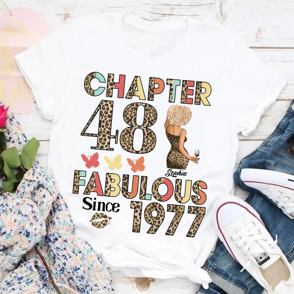 48th birthday shirts for her, Personalised 48th birthday gifts, 1977 t shirt, 48 and fabulous shirt, 48th birthday shirt ideas, gift ideas 48th birthday woman