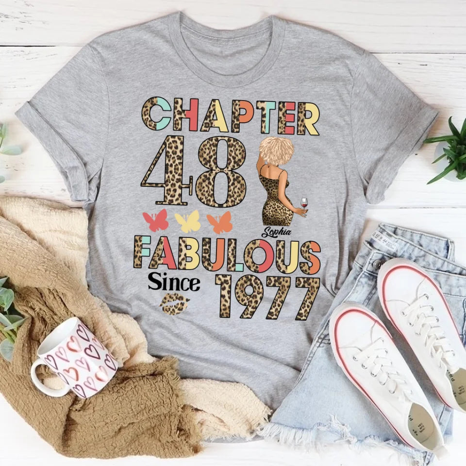 48th birthday shirts for her, Personalised 48th birthday gifts, 1977 t shirt, 48 and fabulous shirt, 48th birthday shirt ideas, gift ideas 48th birthday woman