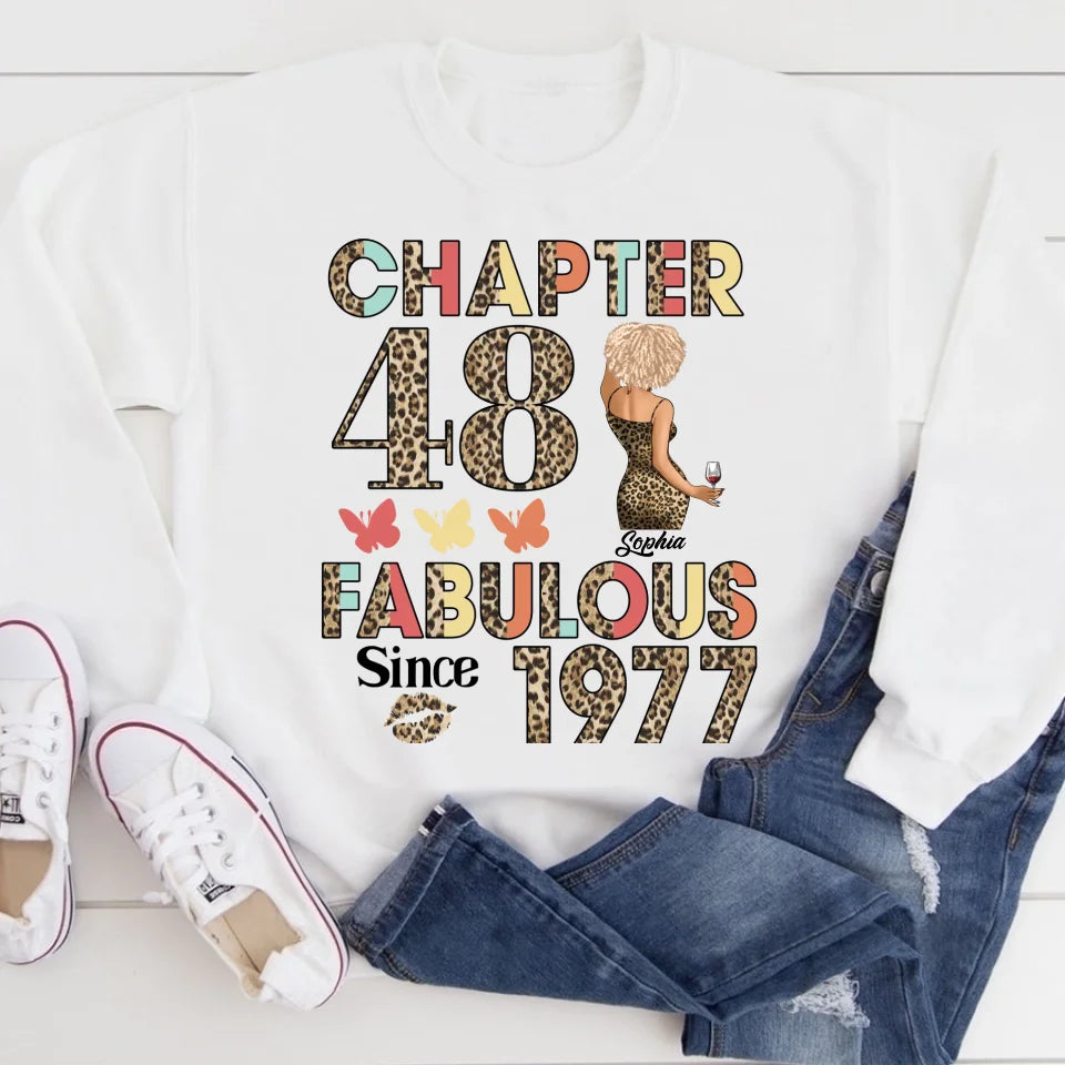 48th birthday shirts for her, Personalised 48th birthday gifts, 1977 t shirt, 48 and fabulous shirt, 48th birthday shirt ideas, gift ideas 48th birthday woman