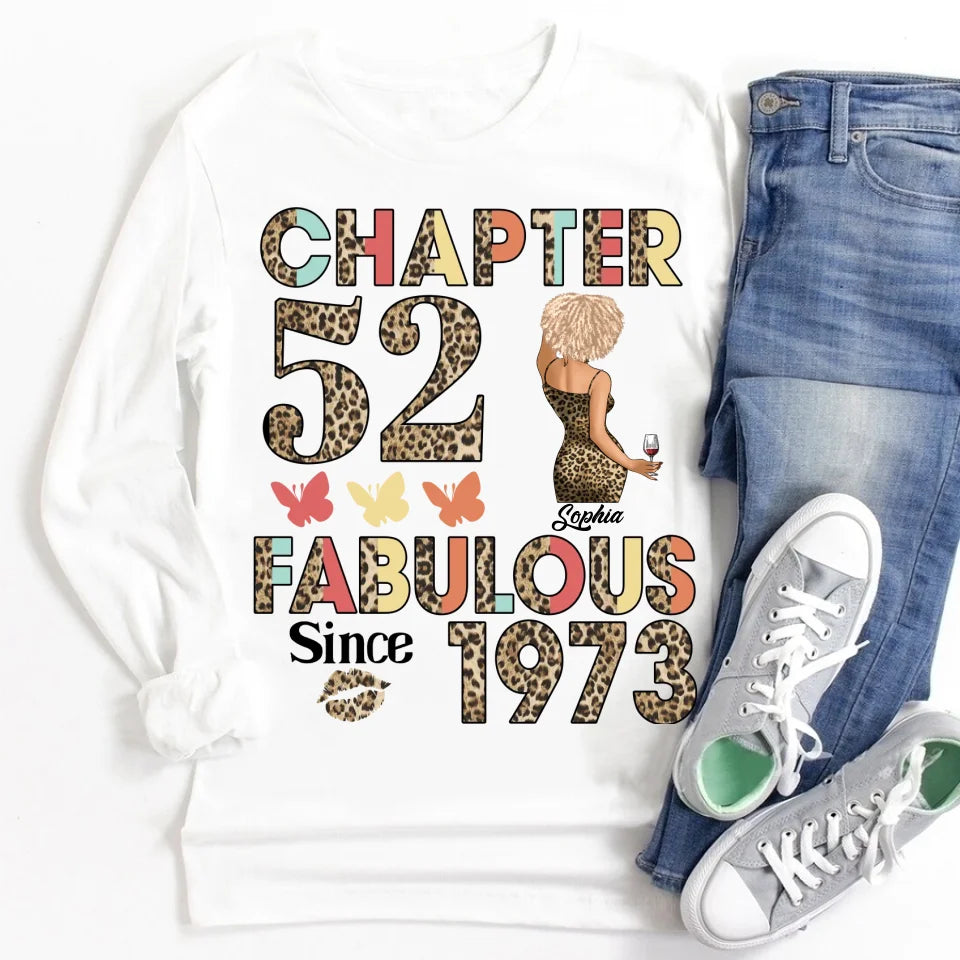 52nd Birthday Shirts For Her, Personalised 52nd Birthday Gifts, 1973 T Shirt, 52 And Fabulous Shirt, 52nd Birthday Shirt Ideas, Gift Ideas 52nd Birthday Woman