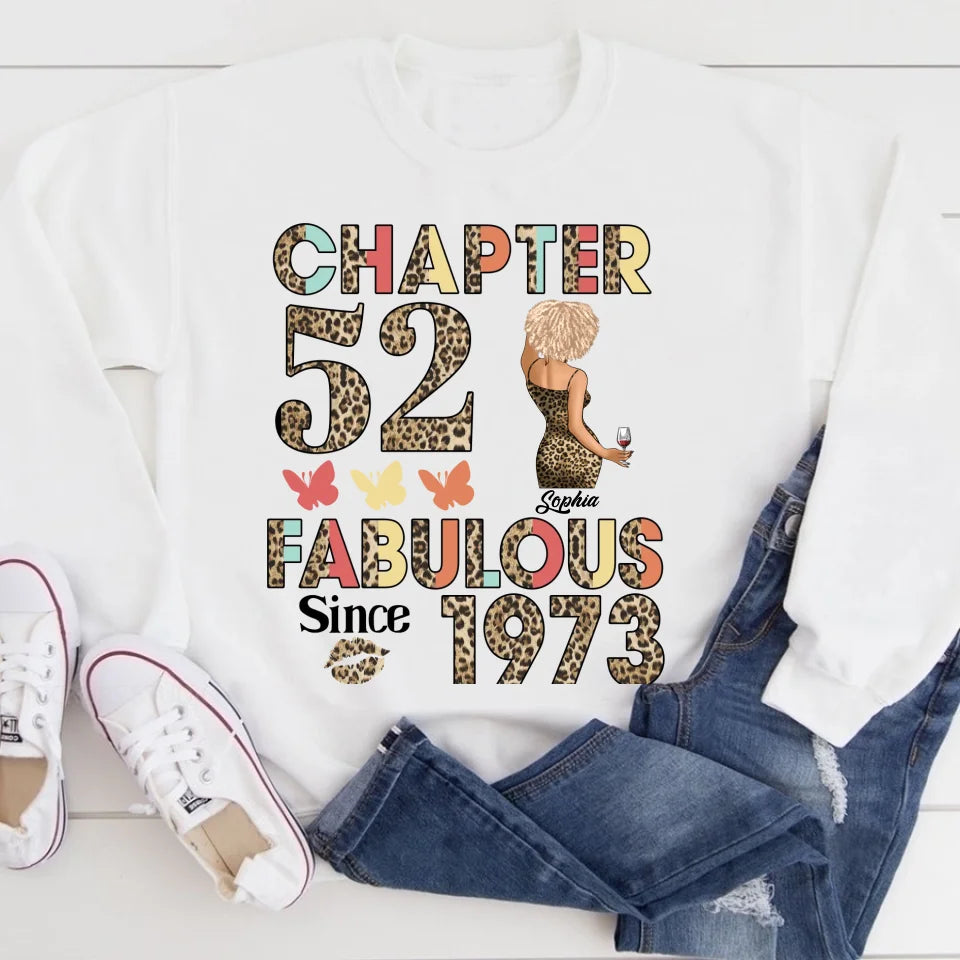 52nd Birthday Shirts For Her, Personalised 52nd Birthday Gifts, 1973 T Shirt, 52 And Fabulous Shirt, 52nd Birthday Shirt Ideas, Gift Ideas 52nd Birthday Woman