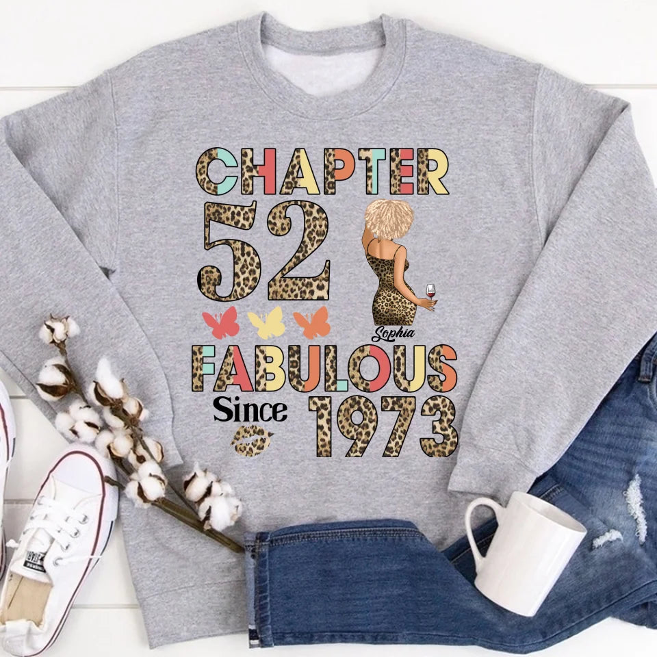 52nd Birthday Shirts For Her, Personalised 52nd Birthday Gifts, 1973 T Shirt, 52 And Fabulous Shirt, 52nd Birthday Shirt Ideas, Gift Ideas 52nd Birthday Woman