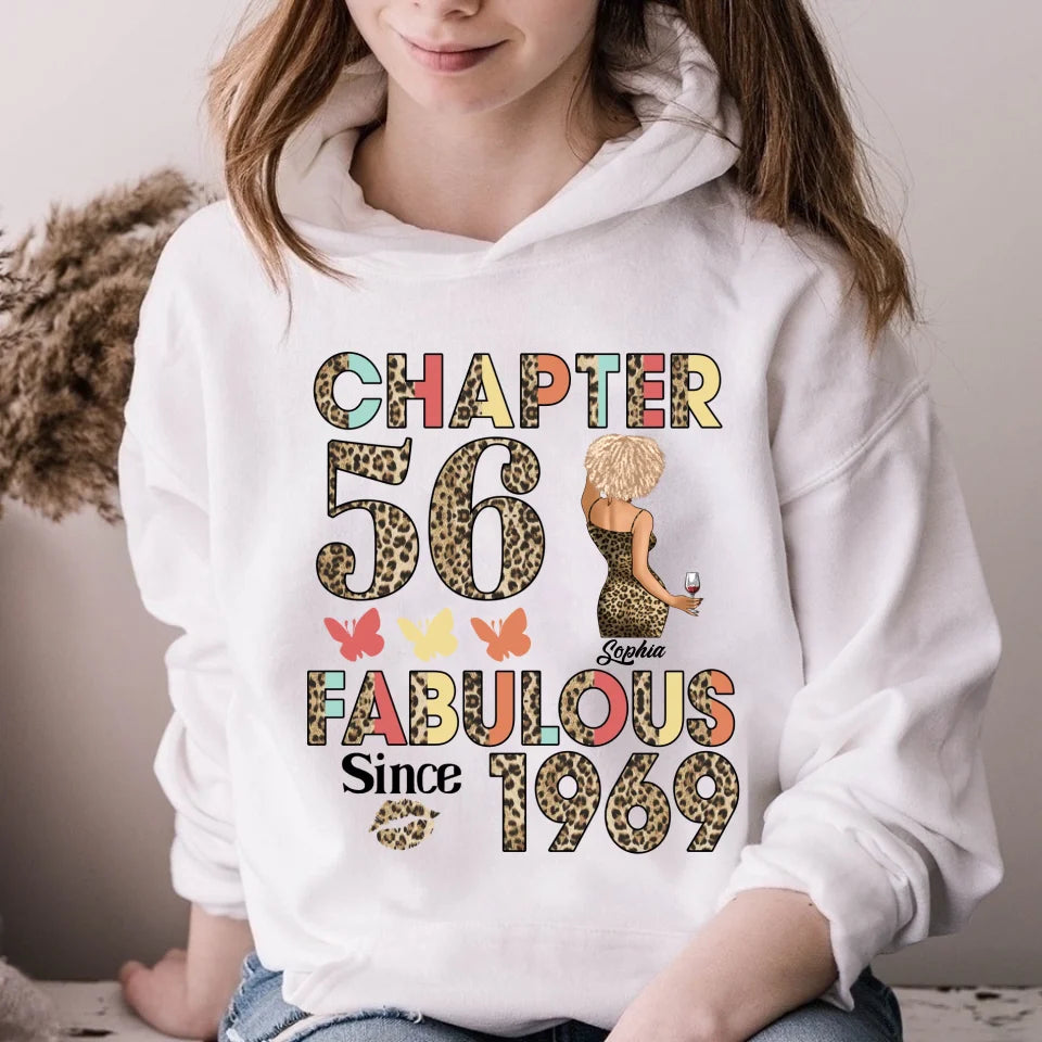 Chapter 56, Fabulous Since 1969 56th Birthday Unique T Shirt For Woman, Custom Birthday Shirt, Her Gifts For 56 Years Old , Turning 56 Birthday Cotton Shirt