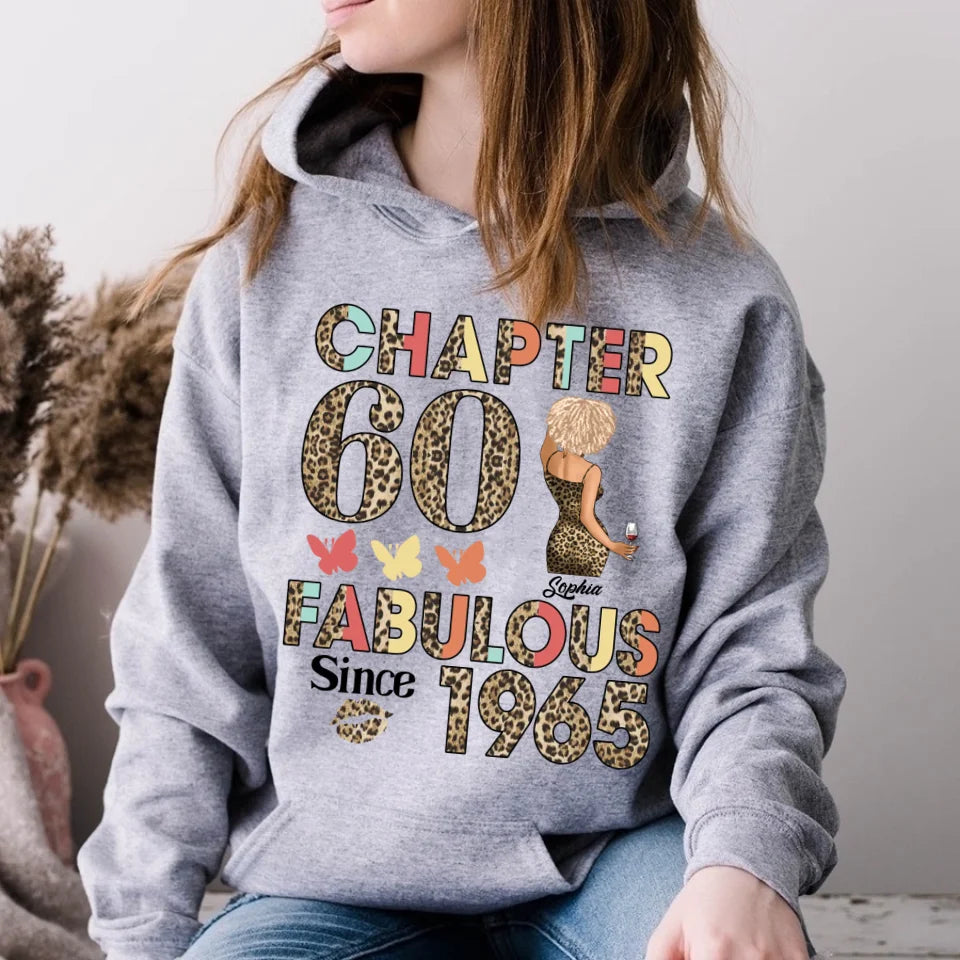 Chapter 60, Fabulous Since 1965 60th Birthday Unique T Shirt For Woman, Custom Birthday Shirt, Her Gifts For 60 Years Old , Turning 60 Birthday Cotton Shirt