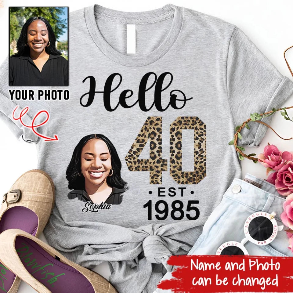 40th Birthday Shirts, Custom Birthday Shirts, Turning 40 Shirt, Gifts For Women Turning 40, 40 And Fabulous Shirt, 1985 Shirt, 40th Birthday Shirts For Her