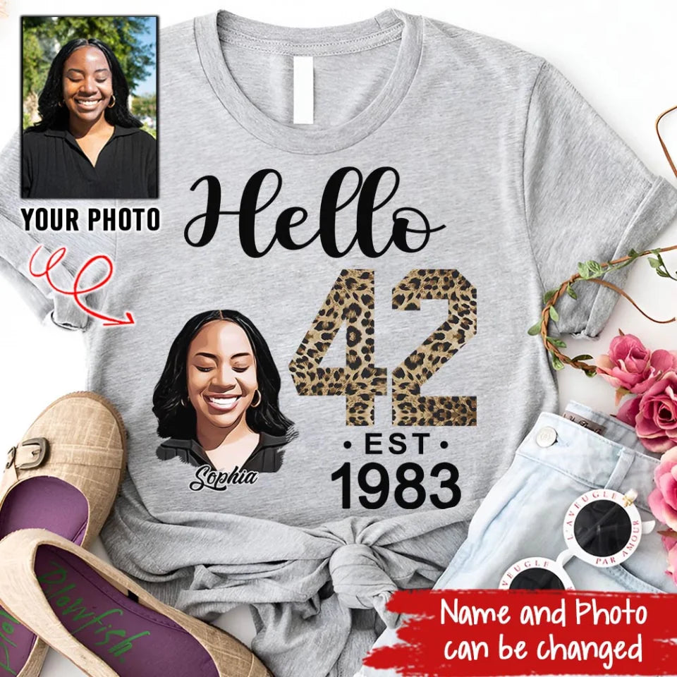 42nd Birthday Shirts, Custom Birthday Shirts, Turning 42 Shirt, Gifts For Women Turning 42, 42 And Fabulous Shirt, 1983 Shirt, 42nd Birthday Shirts For Her