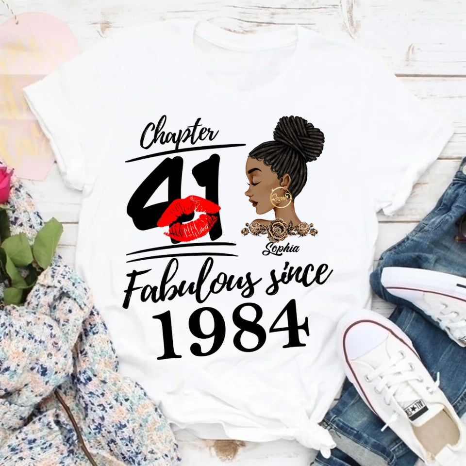 41st Birthday Shirts, Custom Birthday Shirts, Turning 41 Shirt, Gifts For Women Turning 41, 41 And Fabulous Shirt, 1984 Shirt, 41st Birthday Shirts For Her