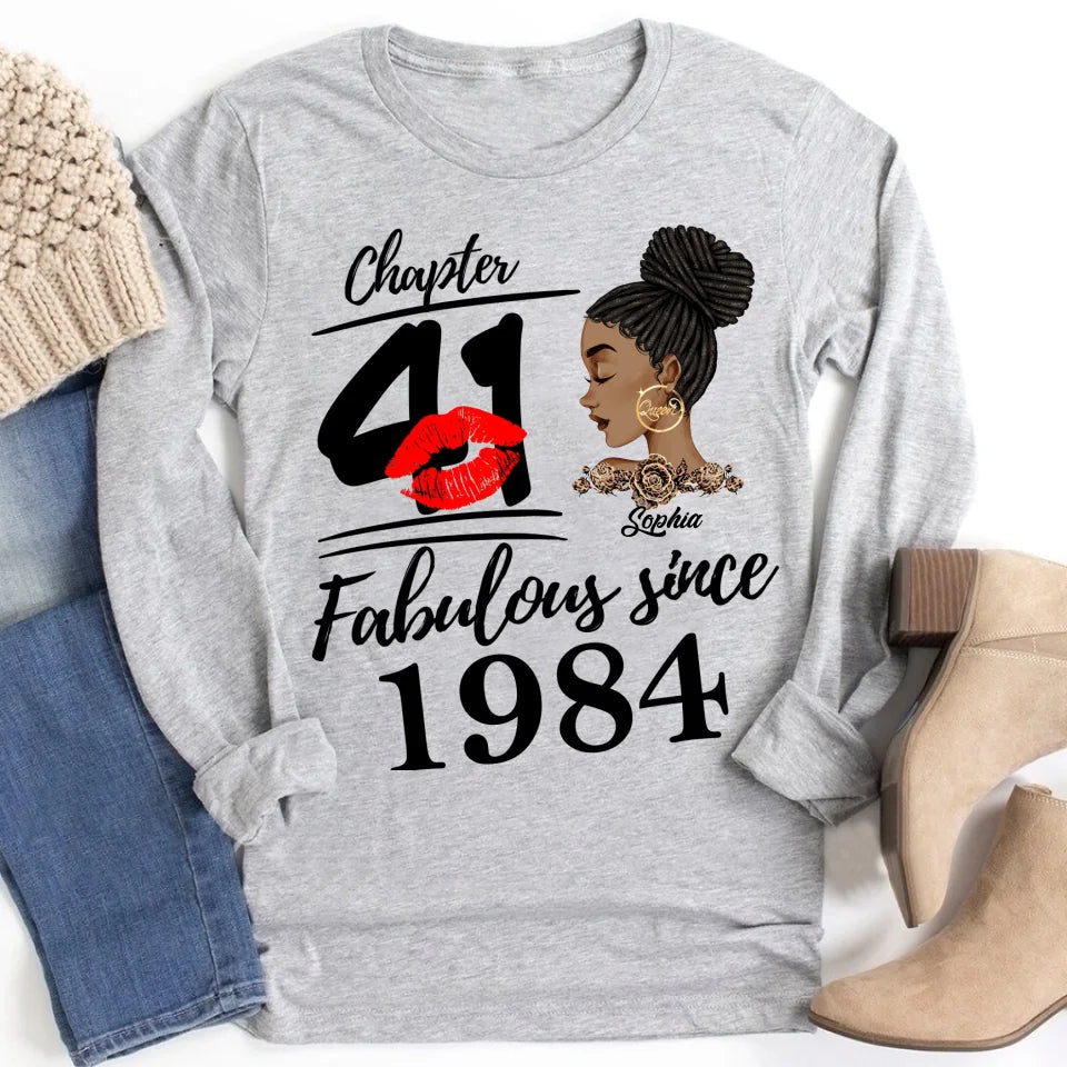 41st Birthday Shirts, Custom Birthday Shirts, Turning 41 Shirt, Gifts For Women Turning 41, 41 And Fabulous Shirt, 1984 Shirt, 41st Birthday Shirts For Her