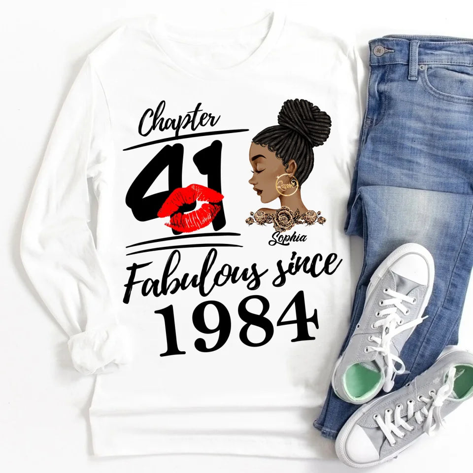 41st Birthday Shirts, Custom Birthday Shirts, Turning 41 Shirt, Gifts For Women Turning 41, 41 And Fabulous Shirt, 1984 Shirt, 41st Birthday Shirts For Her