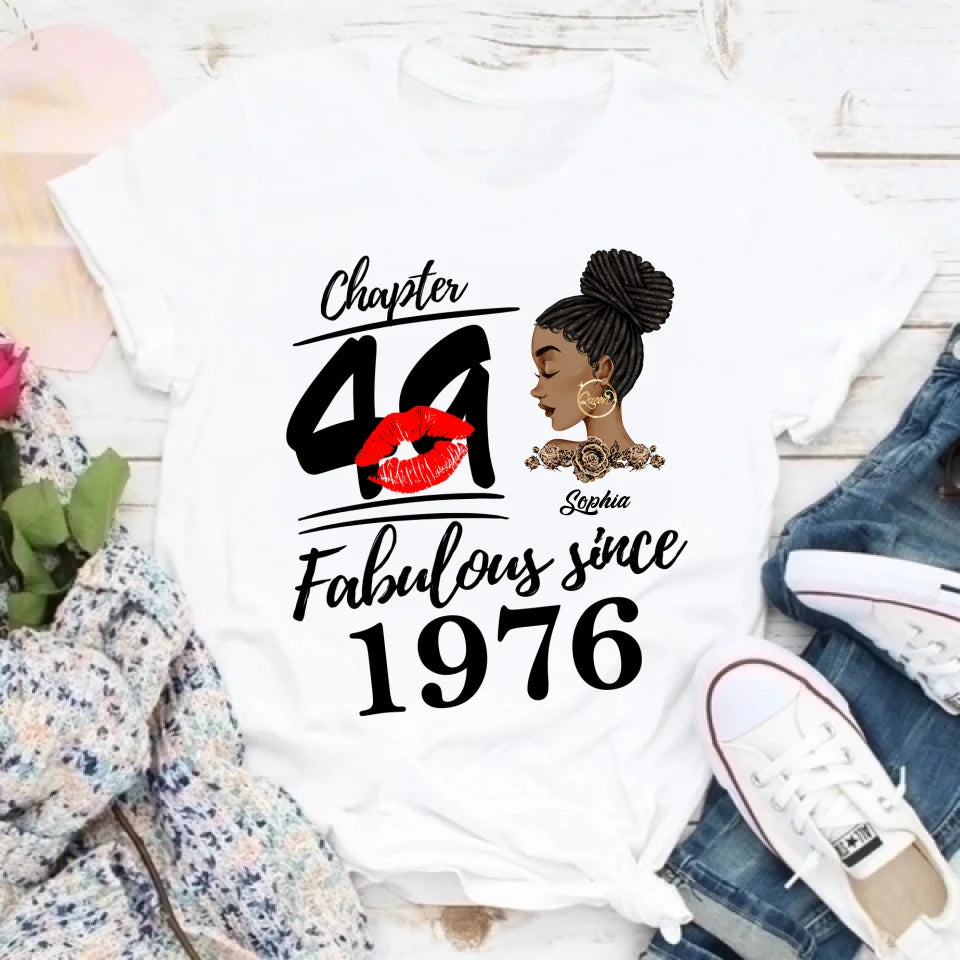 49th Birthday Shirts, Custom Birthday Shirts, Turning 49 Shirt, Gifts For Women Turning 49, 49 And Fabulous Shirt, 1976 Shirt, 49th Birthday Shirts For Her, It&#39;s My 49 Birthday
