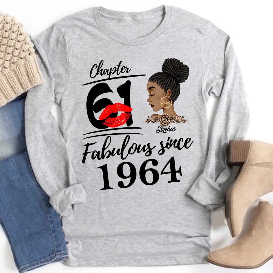 61th Birthday Shirts, Custom Birthday Shirts, Turning 61 Shirt For Women, Turning 61 And Fabulous Shirt, 1964 Shirt, Best Gifts For Women Turning 61