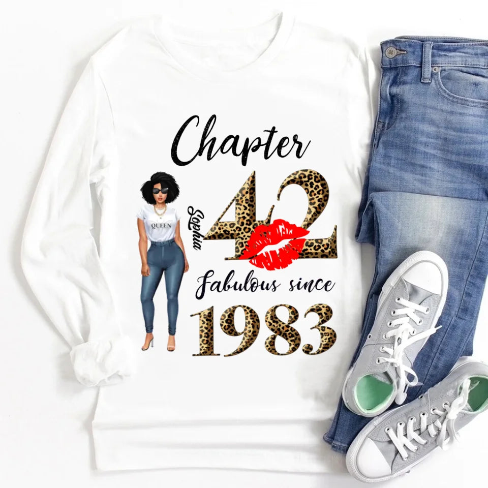 42nd birthday shirts for her, Personalised 42nd birthday gifts, 1983 t shirt, 42 and fabulous shirt, 42nd birthday shirt ideas, gift ideas 42nd birthday woman