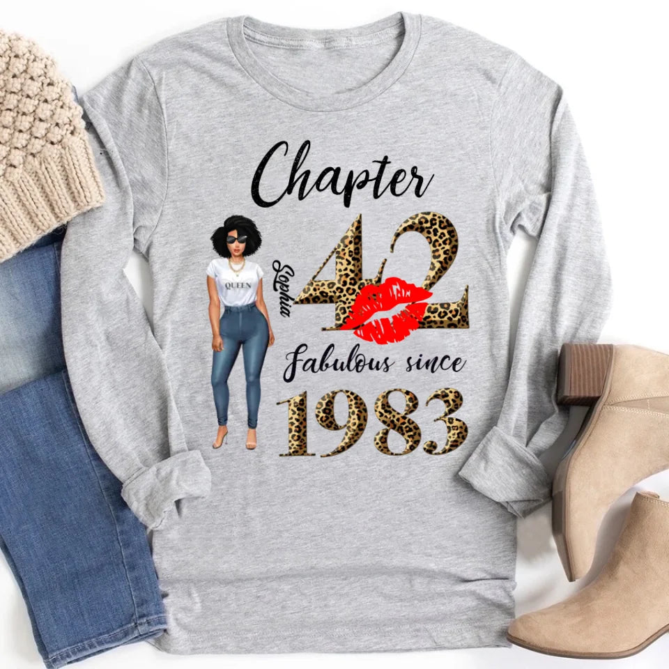 42nd birthday shirts for her, Personalised 42nd birthday gifts, 1983 t shirt, 42 and fabulous shirt, 42nd birthday shirt ideas, gift ideas 42nd birthday woman