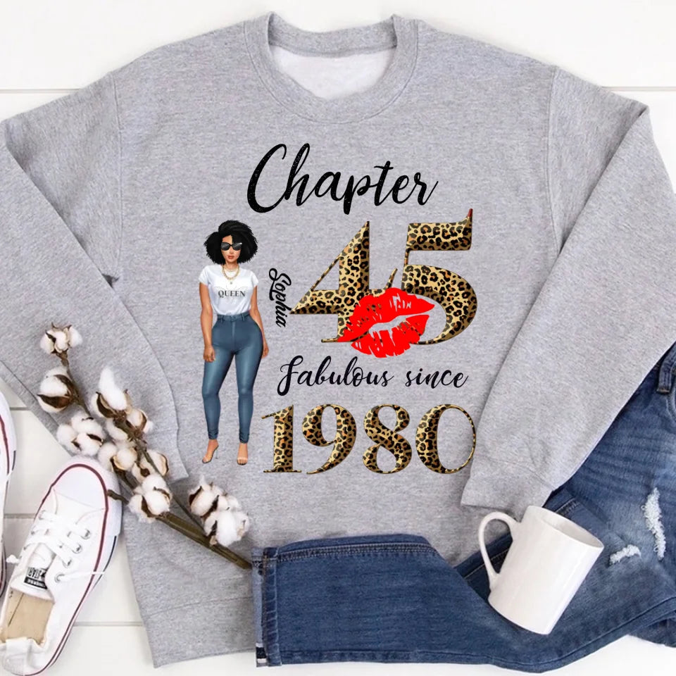 45th birthday shirts for her, Personalised 45th birthday gifts, 1980 t shirt, 45 and fabulous shirt, 45th birthday shirt ideas, gift ideas 45th birthday woman