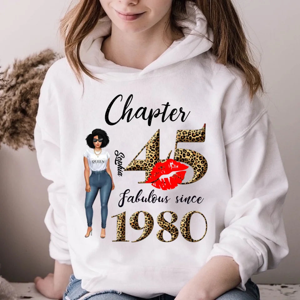 45th birthday shirts for her, Personalised 45th birthday gifts, 1980 t shirt, 45 and fabulous shirt, 45th birthday shirt ideas, gift ideas 45th birthday woman