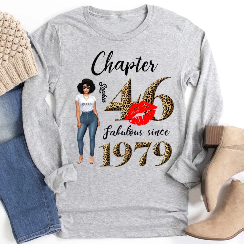 46th birthday shirts for her, Personalised 46th birthday gifts, 1979 t shirt, 46 and fabulous shirt, 46th birthday shirt ideas, gift ideas 46th birthday woman