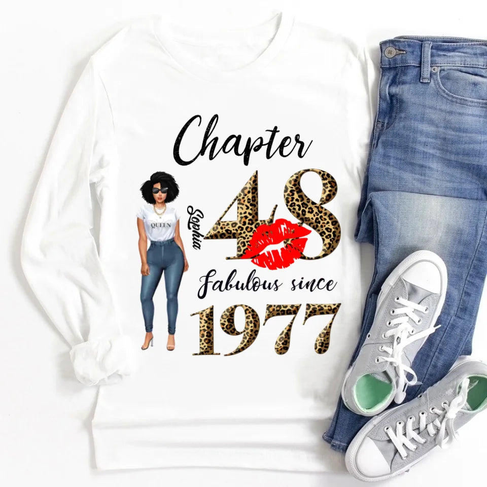 48th birthday shirts for her, Personalised 48th birthday gifts, 1977 t shirt, 48 and fabulous shirt, 48th birthday shirt ideas, gift ideas 48th birthday woman