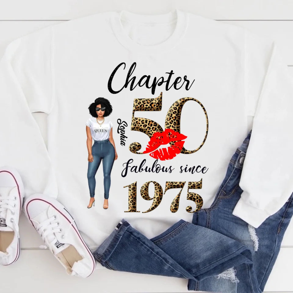 Personalised Birthday Gifts, 1975 T Shirt, 50 And Fabulous Shirt, 50th Birthday Shirt Ideas, Gift Ideas 50th Birthday Woman