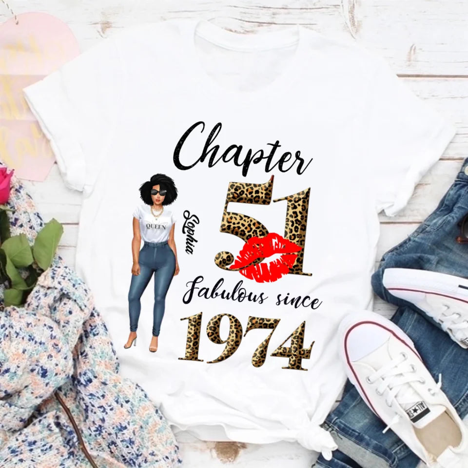 51st birthday shirts for her, Personalised 51st birthday gifts, 1974 t shirt, 51 and fabulous shirt, 51st birthday shirt ideas, gift ideas 51st birthday woman